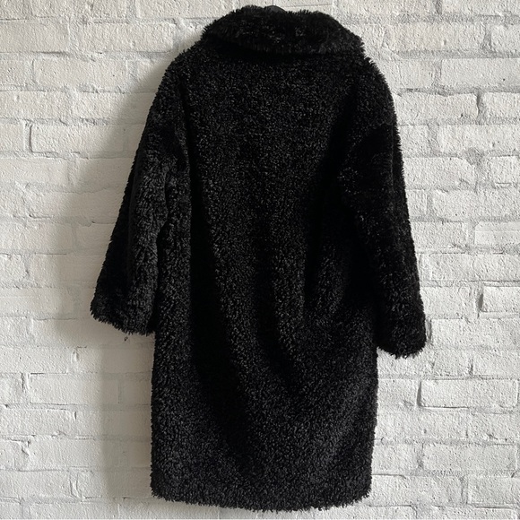 Stand Studio Black Anika Faux-Fur Coat - Picture 4 of 8